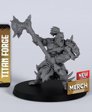Kairn Warmonger - With Free Dragon Warhammer - 5e DnD Inspired for RPG and Wargamers