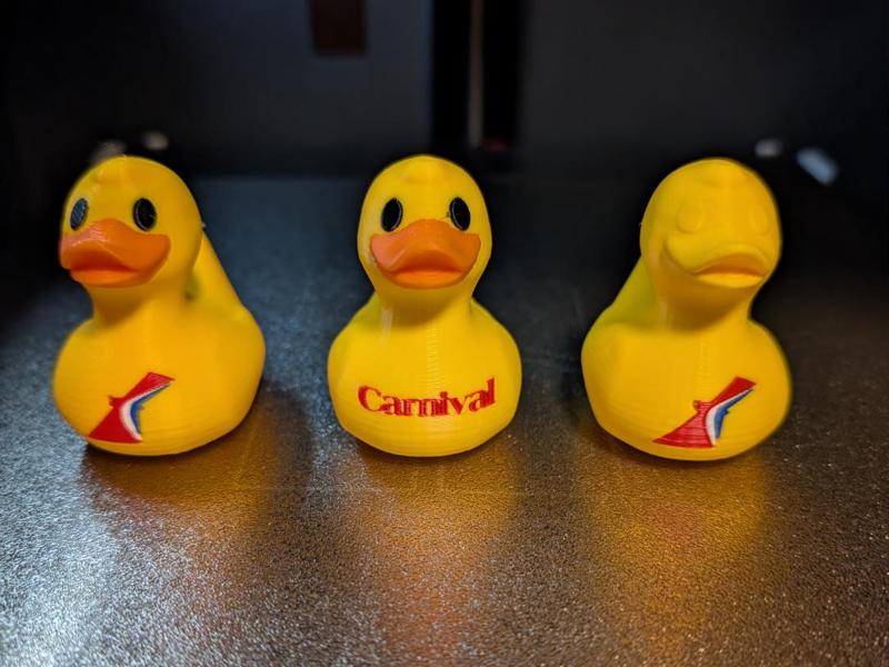 Carnival Cruise Duck - AMS - 3x Varieties 