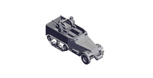 1/48 Scale M16A1 Half Track.stl