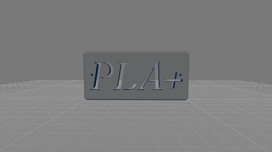 PLA+ Name plate, with screw holes