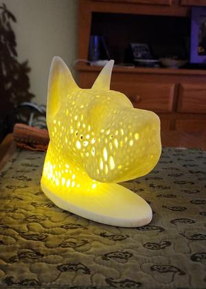 Great Dane Tea Light Voronoi