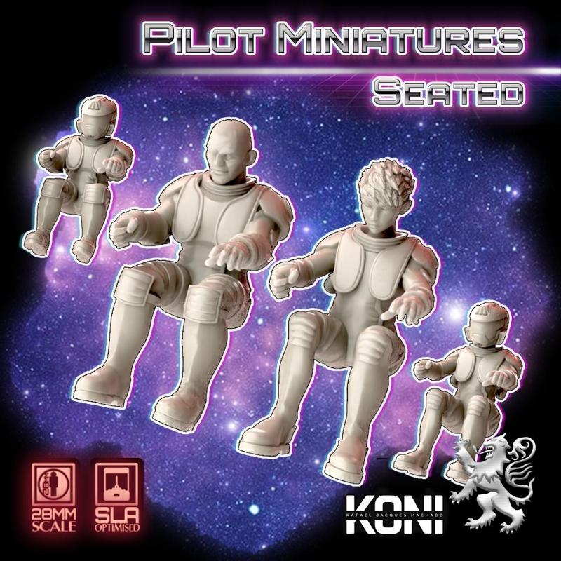 28mm Pilot Miniatures Seated