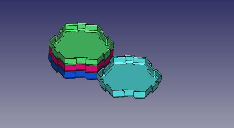 Stackable snack trays / Bandejas de aperitivos apilables