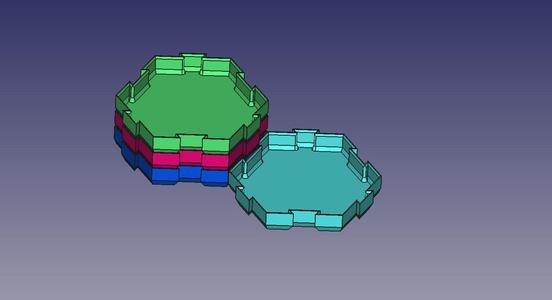 Stackable snack trays / Bandejas de aperitivos apilables