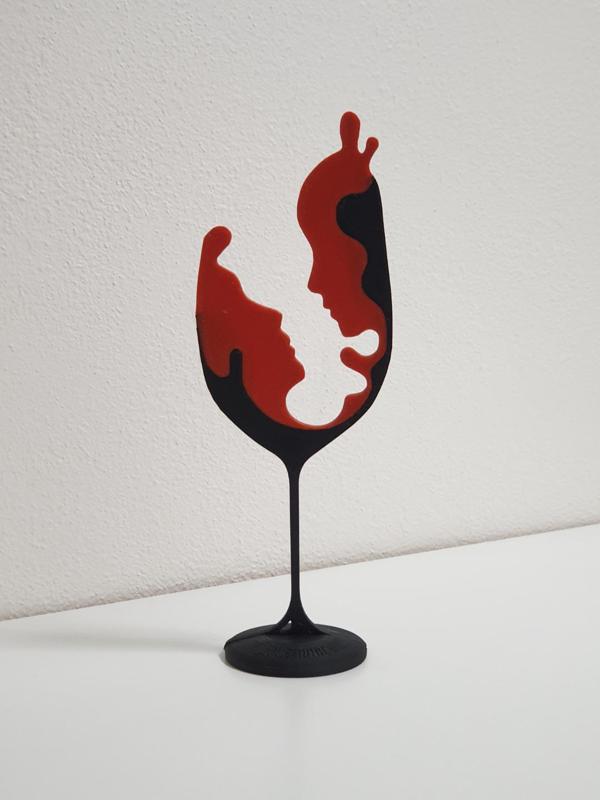 Wine Love Statuette Art
