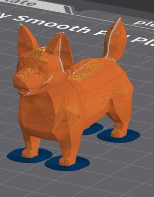 Corgi Dog Poligon