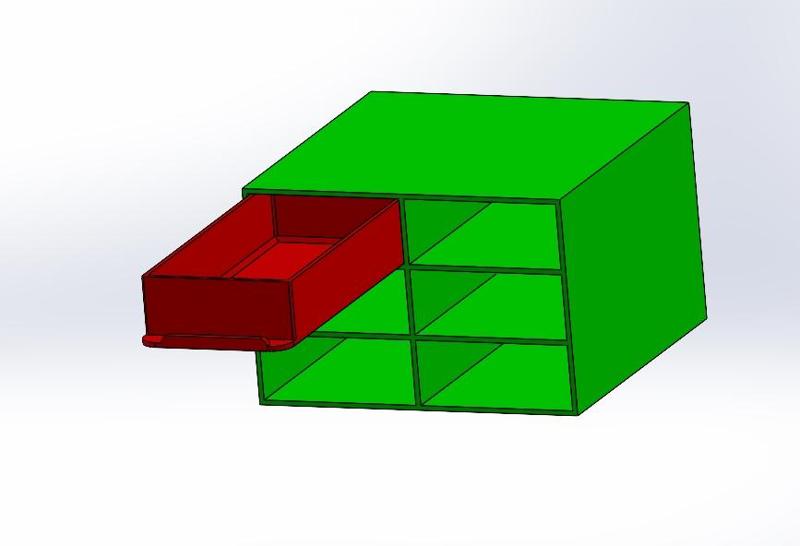box of 6 cells organizer