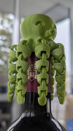 Wine Bottle Flexible Octopus