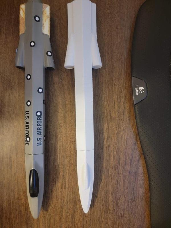 Estes Stealth rocket body.