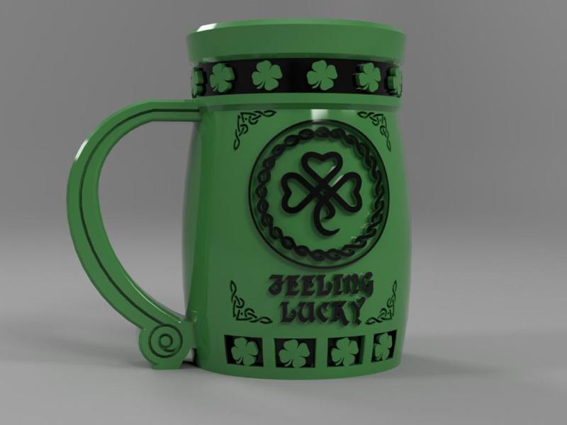 SAINT PATRICK'S DAY CAN HOLDER- IRISH CAN MUG