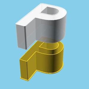 LATIN CAPITAL LETTER P, nestable box (v1)