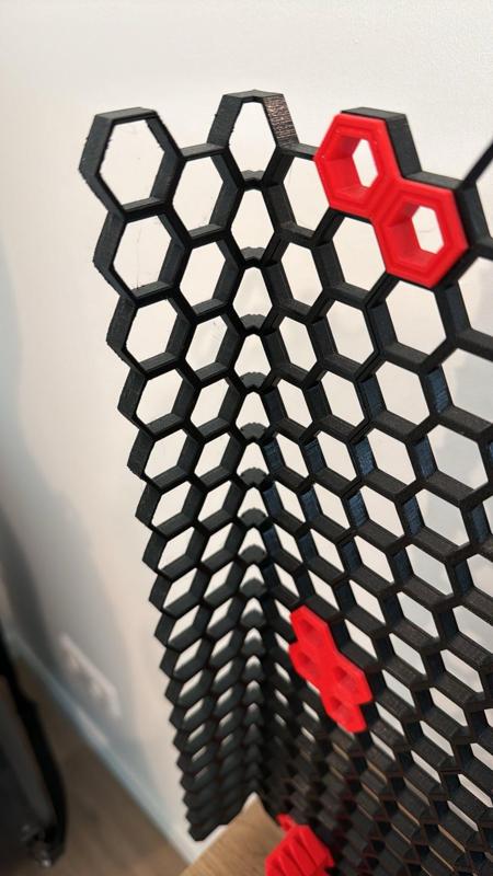 Honeycomb storage wall 90 degree corner - 4 variants