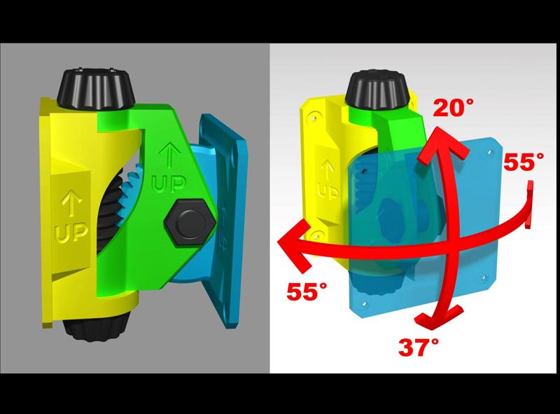 Tiltable VESA mount - 100x100