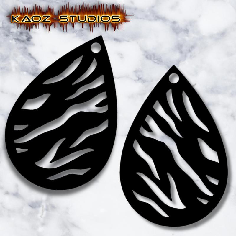 tiger print earrings