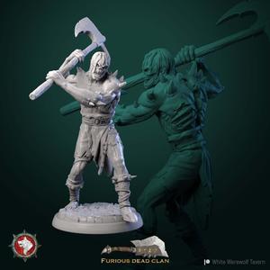 Corrupted orc V2 32 mm pre-supported