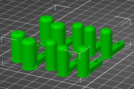 9mm and 45 cal chamber flags