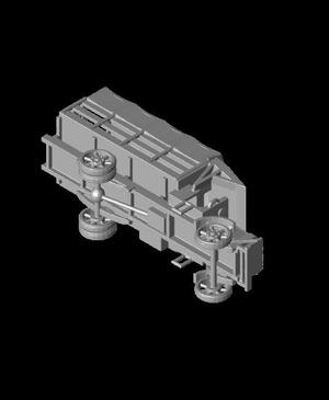 1/87 Scale Liberty Truck Cargo with Cover.stl