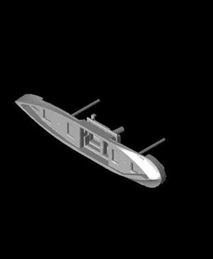 1/1250 Scale 4000 ton Wood Cargo Ship Wishkah.stl