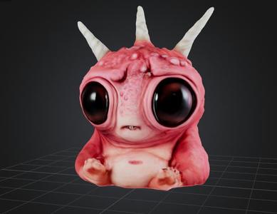 Cute Monster Blobbyhorn Toy
