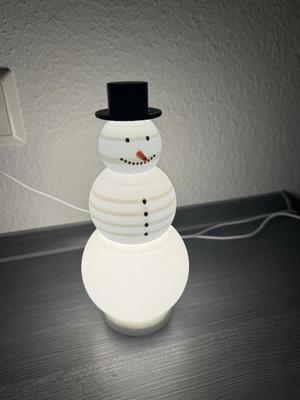 Snowman Lamp Multi-/Single Color