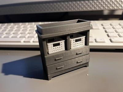 miniature storage basket, rectangle and square
