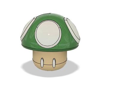 champiñón verde de Mario Bros