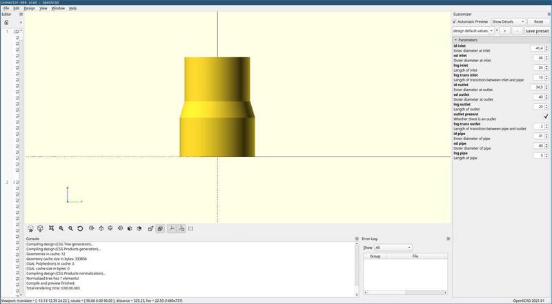 Pipe connector (customizable)