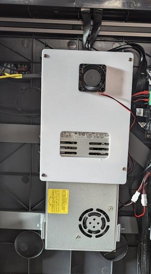 Sovol SV08: Bracket and cover LRS-350-24 Meanwell