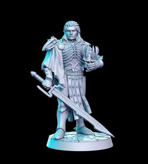 Arnodin (elven deathknight leader) - 32mm - DnD