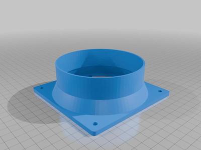 120mm fan to 110mm tube adapter