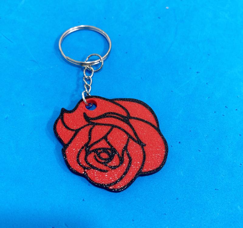 Rose keychain / Llavero Rosa