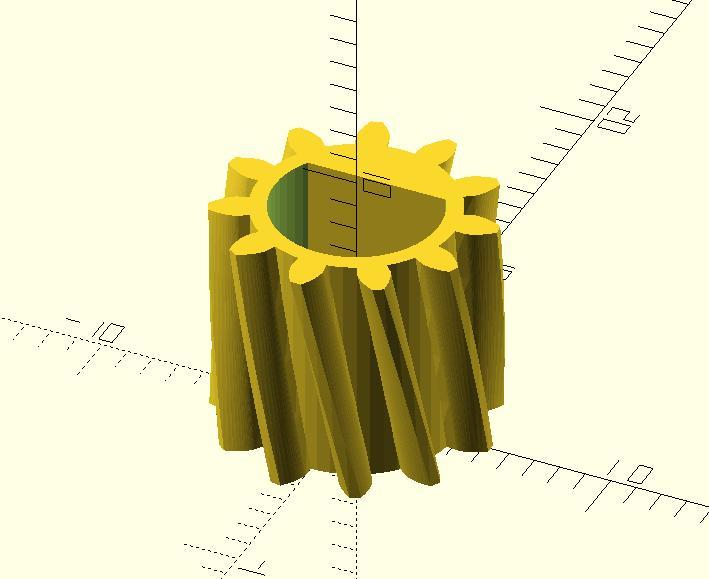 Drive gear for Ricoh SP150 toner cartridge