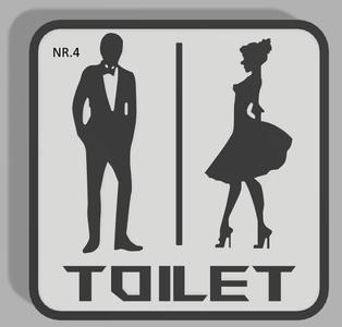 Toiletsign (elegant)