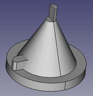 Hole center for PCB