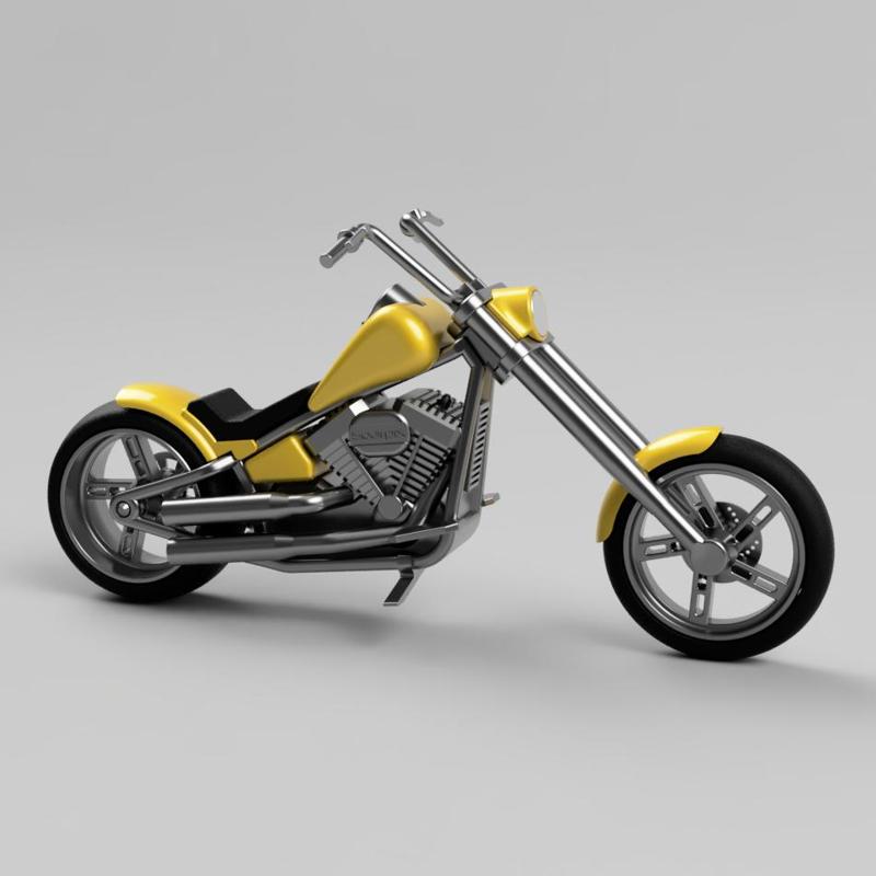 HD CHOPPER - MOTORCYCLE