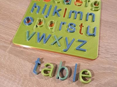 Lowercase Letters Puzzle