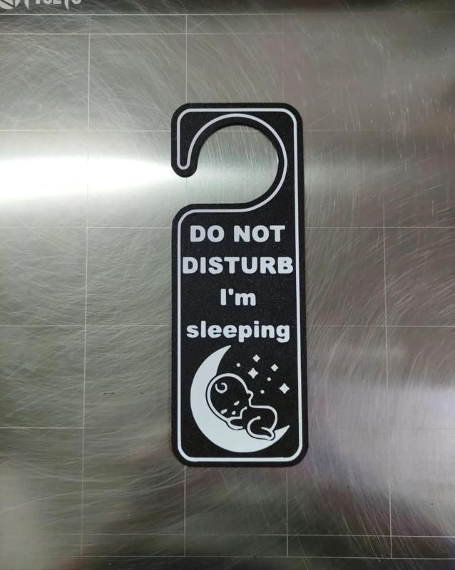 DO NOT DISTUR Im sleeping (Door tag)
