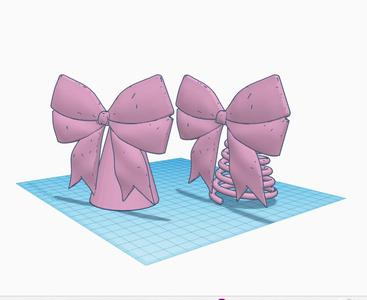 Mini Christmas Tree Bow Ribbon Topper 