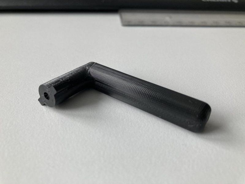 Doppelbart 3mm Schlüssel für Drehriegel / Double Lug Key 3mm for Quarter Locks (e.g. by Kipp)