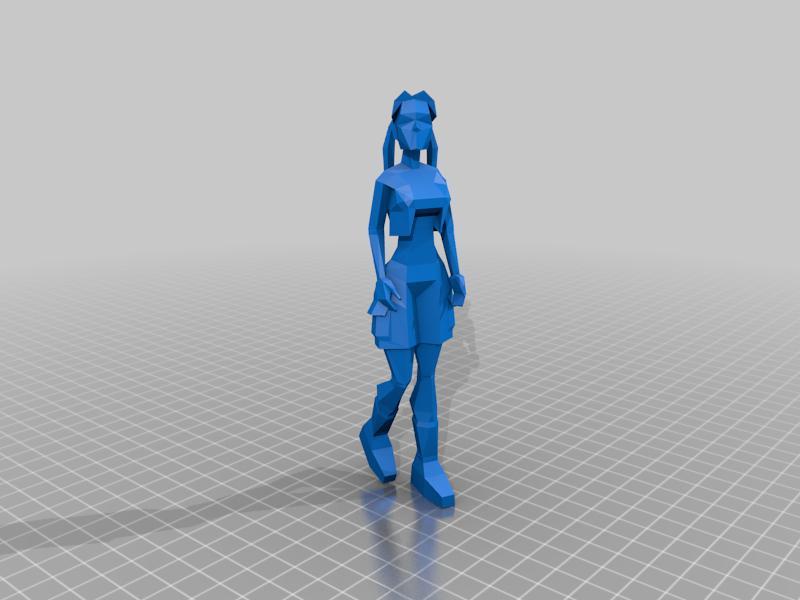Lara Croft Low Poly - Tomb Raider 4  Young Lara 