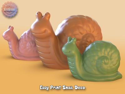 Easy Print Snail Deco