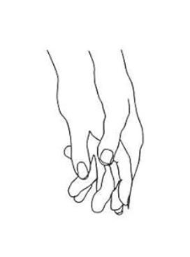 Couple hands wall art