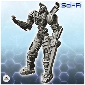 Alnos combat robot (19) - Future Sci-Fi SF Post apocalyptic Tabletop Scifi Wargaming Planetary exploration RPG