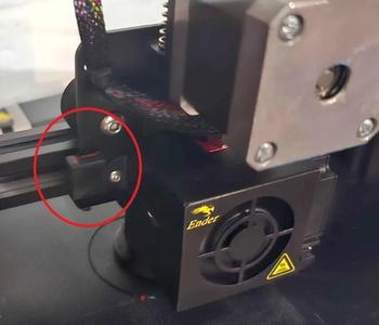 Voxelab Aquila with Creality direct drive extruder Kit X-axis bumper