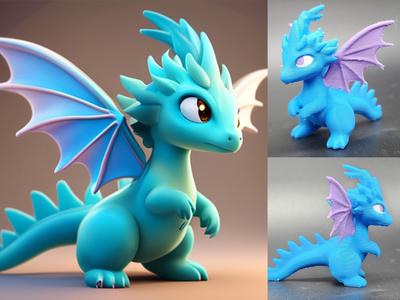 AI Designed Cute Dragon