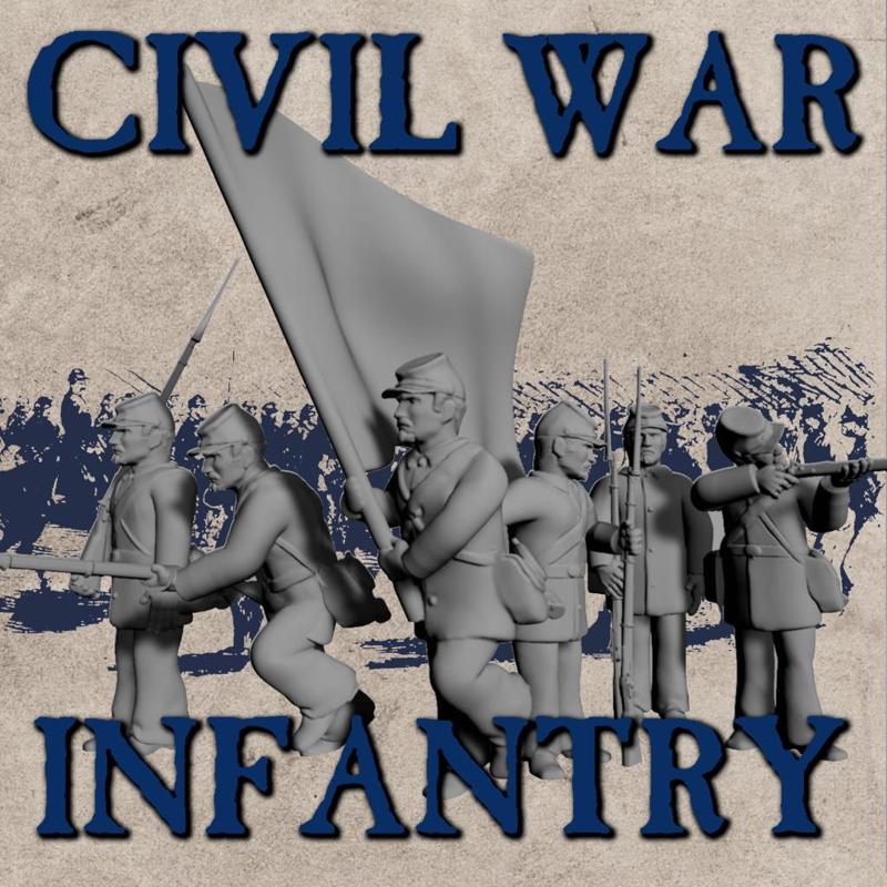 American Civil War Miniatures - Smoke and Thunder UNION INFANTRY