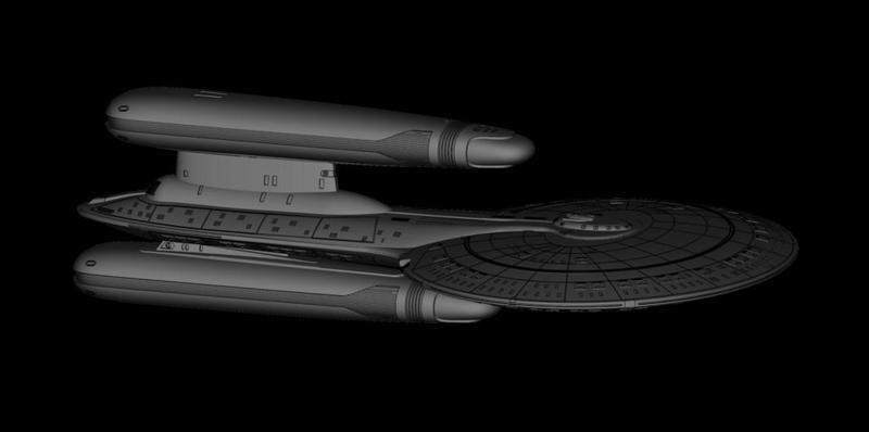 Challenger class - Star Trek starship parts kit expansion