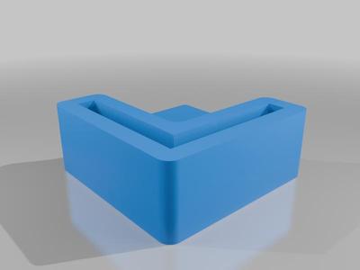 Foot for 1 inch aluminum angle extrusion