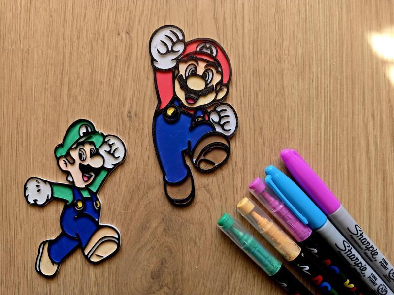 Mario Bros Luigi DIY Coloring Set Craft Pack