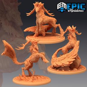 Deer King Set / Mythical Forest Animal / Legendary Stag Collection
